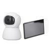 Video Baby Monitor 5.0 In LCD Screen 2.4GHz White 2 Way Voice 100‑240V Night Vision 5000mAh Baby