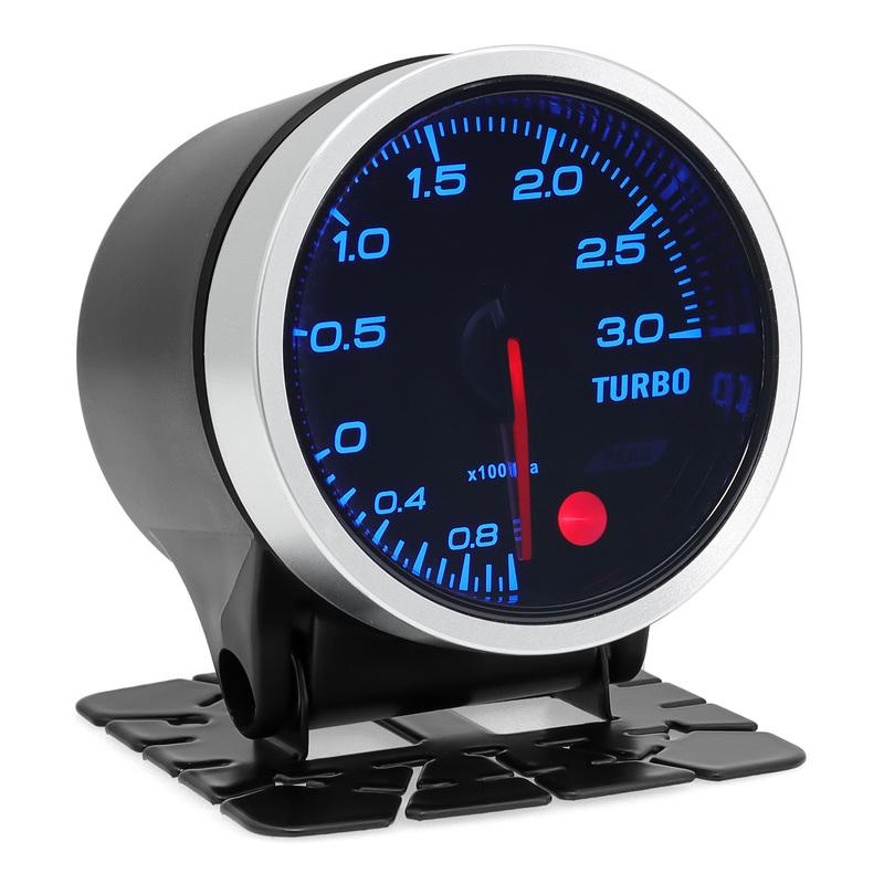 8 Color Backight 52mm Boost Gauge BAR PSI Tacometro Turbo Pressure Gauge Manometre Pression Turbo Fuel Oil Press Oil Temp 12V