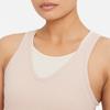 Nike Yoga Solid Casual Sports Ribbed Tank Top Women tops Soft-Orange DA0805-207