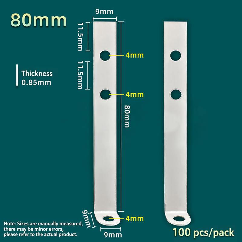 100Pcs/Pack Stainless Steel L Bracket For Backlit Channel Letter Mounting Lug Installation Ear