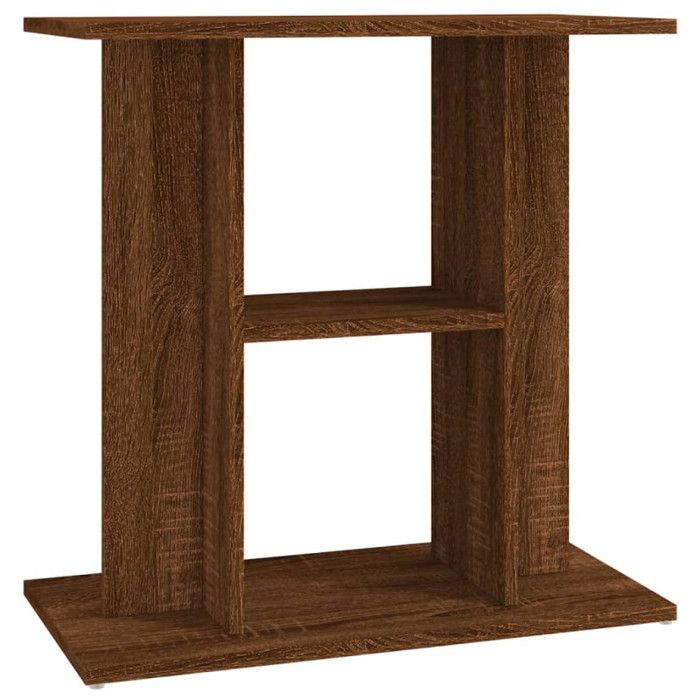 VidaXL Support pour aquarium chêne marron 60x30x60cm bois d'ingénierie 833574