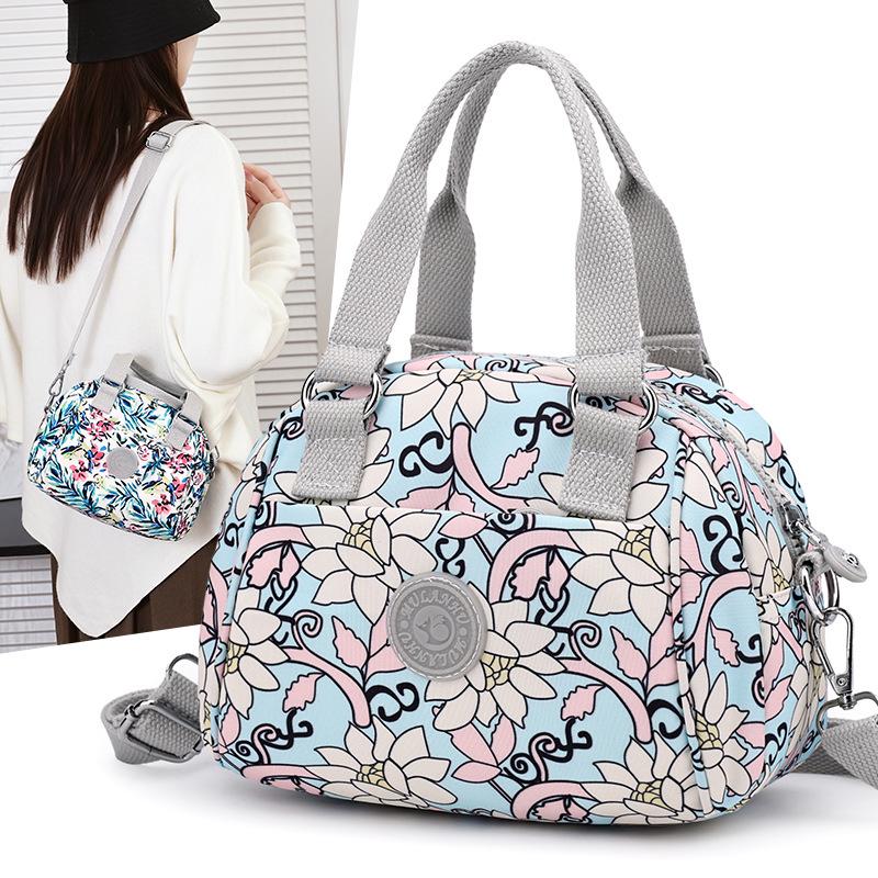 Autumn Print Nylon Women's Lightweight Korean Style Crossbody Handbag