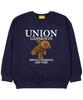 UNION GARMENTS Moment Bear French Oversized Sweatshirt Navy