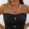 Long Chain Knotted Choker Necklace Y2K Neck Chain Sexy Layered Chain Choker  Women