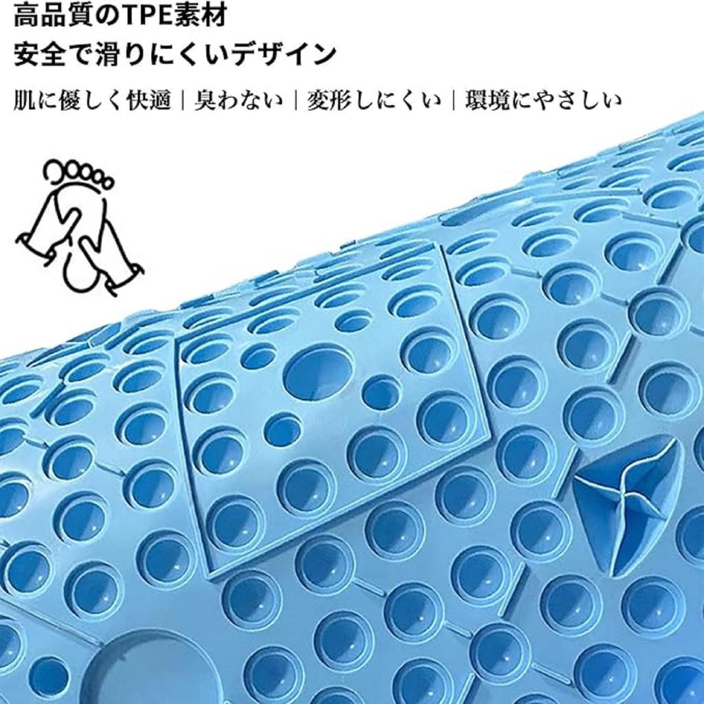 MEREROS Fotreflexologi Massage Fotmassage Fotmassager Trötthetslindring Gångsten Akupressurmatta för Hem Rund Shiatsuplatta Träning Fot