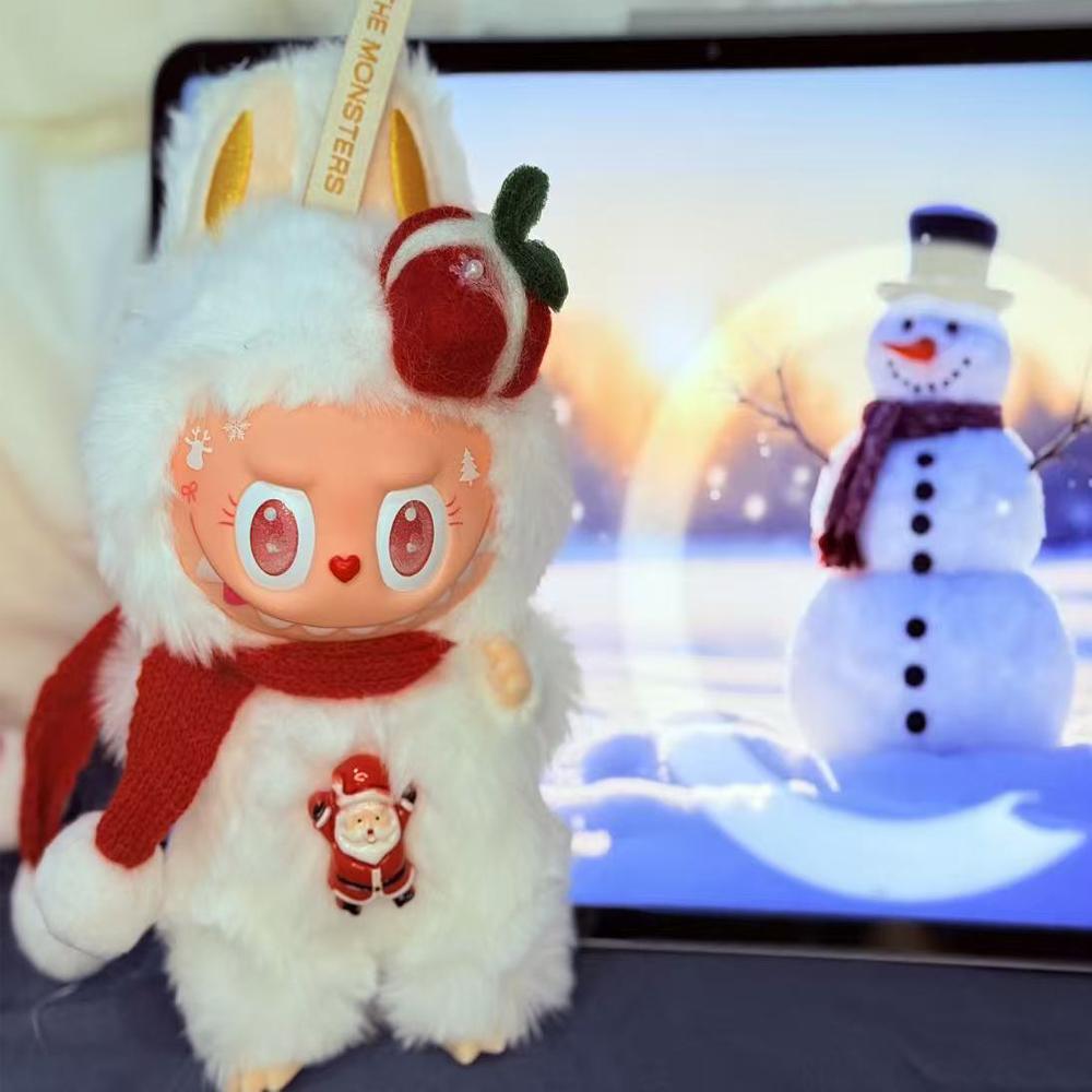 Hochwertige Weihnachten La bu Puppe Zimomo 2 Monster Vinyl Gesichtspuppe Kinderspielzeug Festival Geburtstag Weihnachtsgeschenk Schreibtisch Sammlung Dekoration