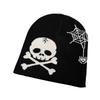 Halloween Skull Knit Beanie Warm Street Style Gothic Hat Fall