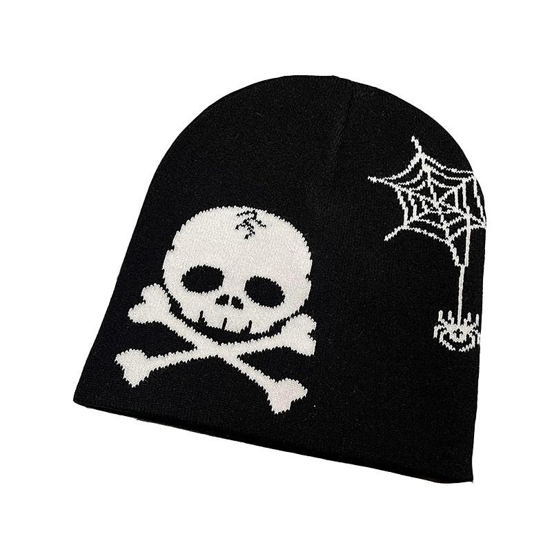 Halloween Skull Knit Beanie Warm Street Style Gothic Hat Fall