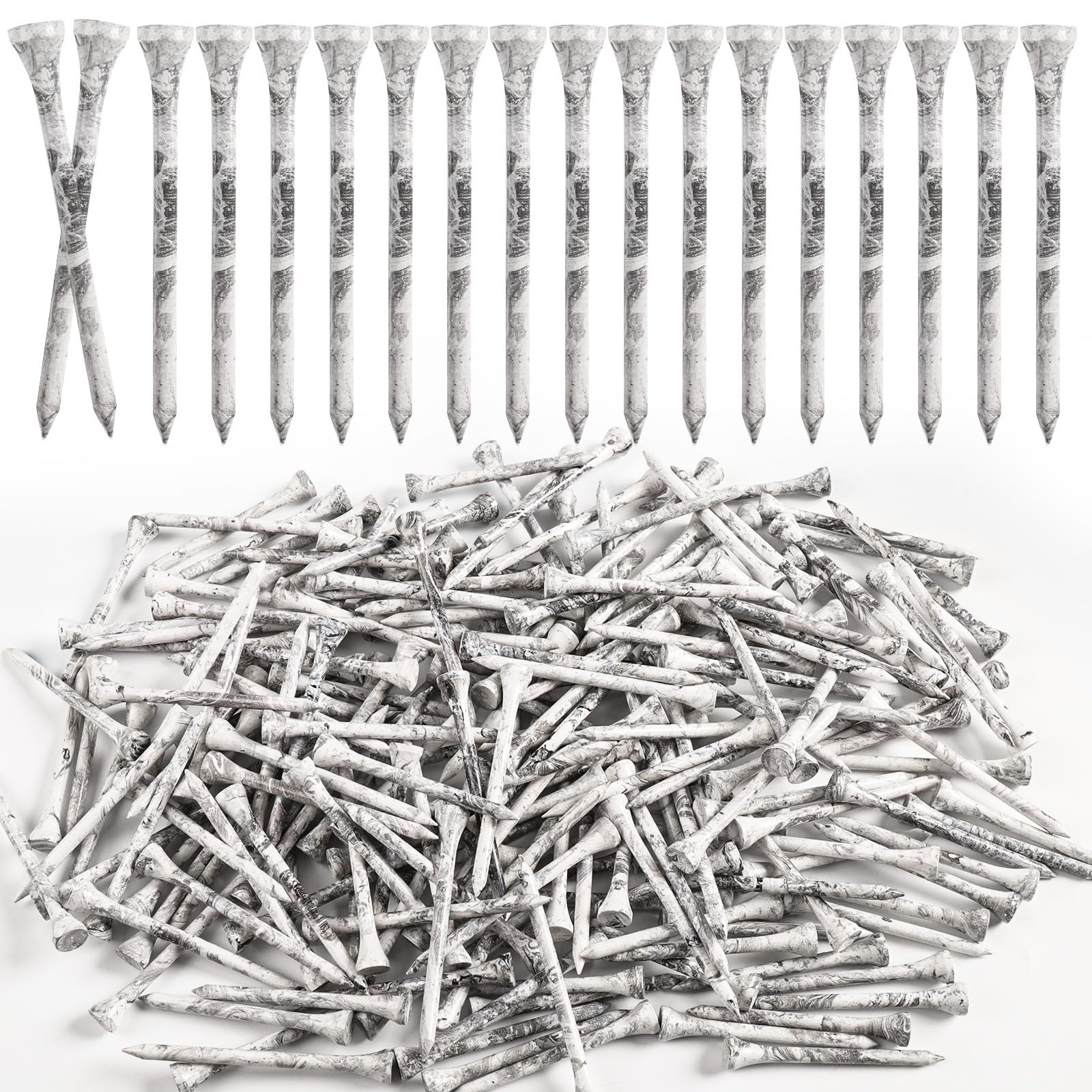 

Golf Tees Made of Bamboo Stylish Long Tees 70mm & 70mm (60 pieces)
