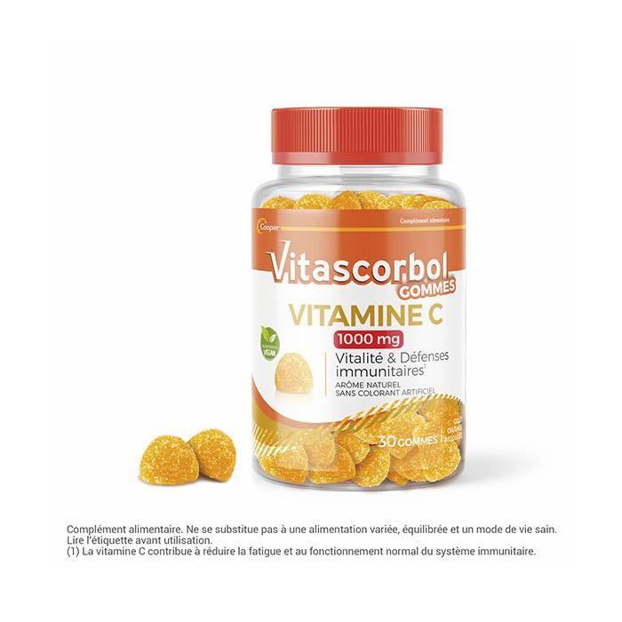 Vitascorbol Gommes Vitamine C 1000mg 30 gommes