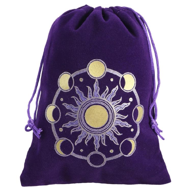 Würfel Zugbeutel Schmuckbeutel Organizer Tarot Orakelkarten Aufbewahrungstasche Reise Geschenktasche Hexerei Zubehör