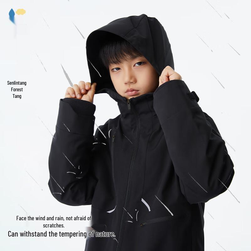 Senlin Tang Kids   Xizhi Loves Geese  3-in-1 Three-Proof Warm Windbreaker Jacket 120