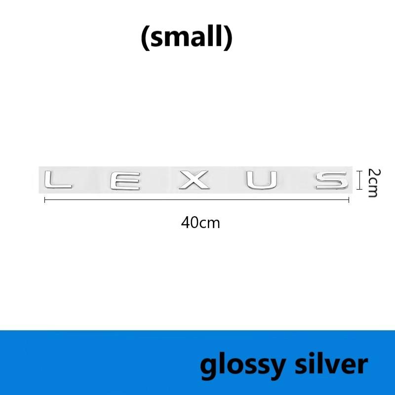 

5 English letter stickers Fit for Lexus NX260 RX350 GX550 CT200H IS250 CT IS LS ES NX RX UX GX GX470 RX400 ES300 GS300 F sport