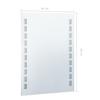 Bathroom Wall Mirror with LED Lights 60x80 cm