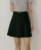 Lingseoul Pleated Short Skirt-Black
