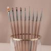 9Pcs/Set Nail Art Brushes Professional Multi-purpose Women Design Painting Brushes DIY Manicure Art Nail Extension Gel Builder Brush Pen