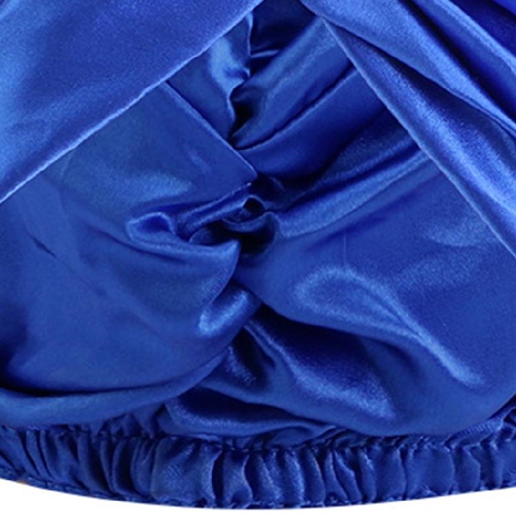 Silk Feel Nighttime Hair Protector Hair Bonnet Twisted Design Elegant Double Layer Sleep Cap Moisture Wicking Bonnet