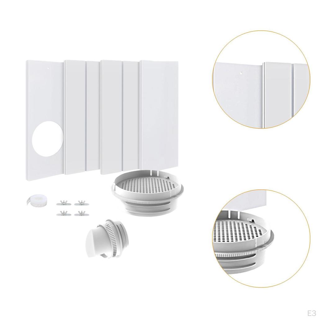 Air Conditioner Window Kit Sturdy Replacement for Repair Home Sliding Without Rain Cover