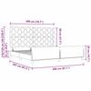 Box Spring Bed with Headboard Black 200 x 200 cm Velvet