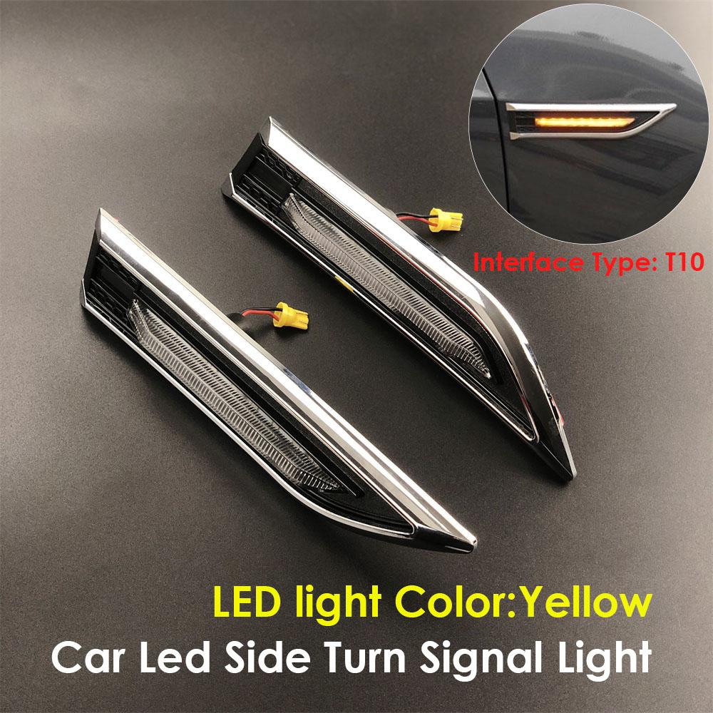 

1Pair Car Styling Accessories Side Turn Signals Lamp Light Decorative Sticker For Chevrolet Cruze Aveo Sail Black жовтий