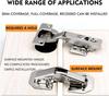 90 Degree Steel Cabinet Hinges No-Drilling Buffer Hinge Kitchen Cabinet Cupboard Hinges DIY Furniture Hardware Tools