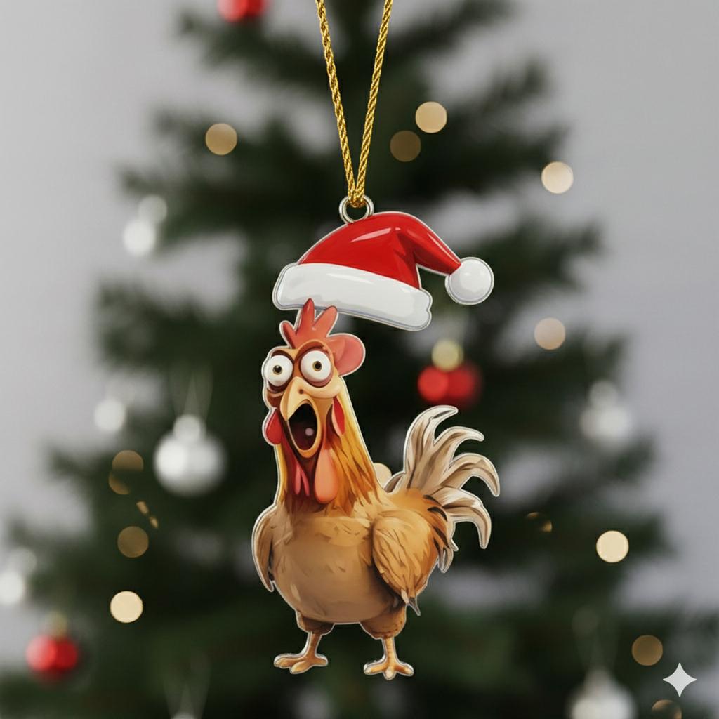 2D Thanksgiving Truthahn Anhänger, Weihnachtsbaum Anhänger, Heimdekoration, Acryl Anhänger