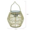 Luminária de Paisagem Rattan Trançado para Exterior Alimentada por Energia Solar