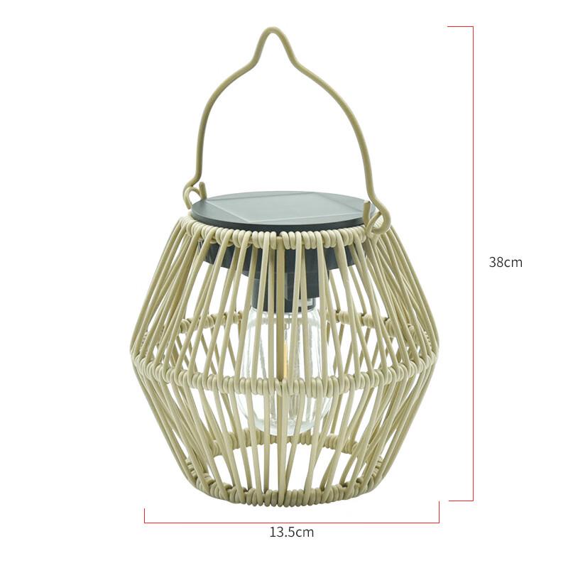 Solar Powered Outdoor Rattan Woven Landscape Light