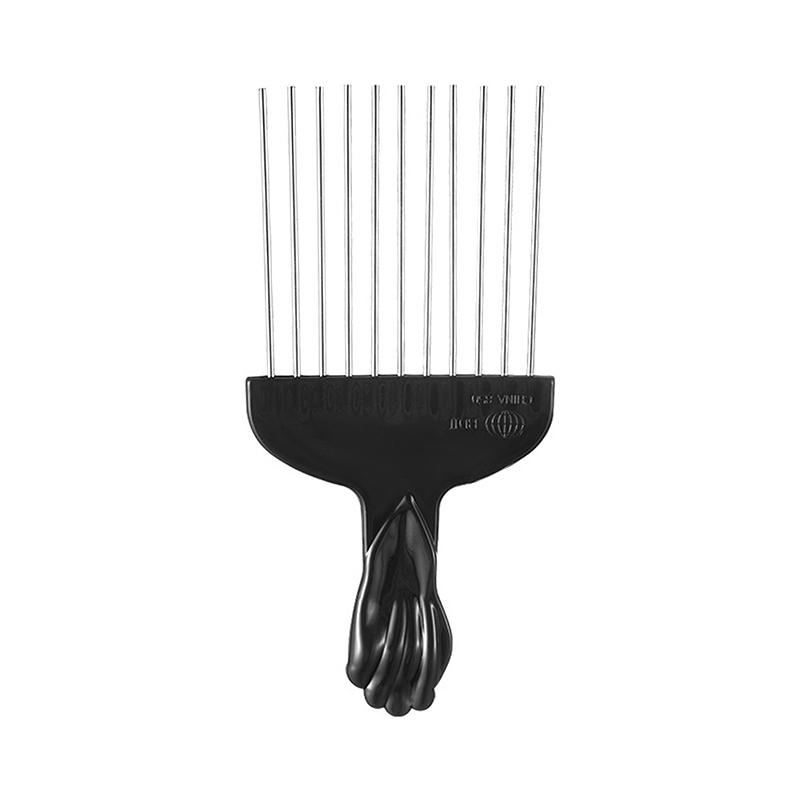 Black Metal African American Pick Comb Hair Combs Hair Comb For Hairdressing Styling Tool Salon Barber Shop Accessories