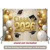 2D 1 piece background fabric for the graduation party of the 2026 graduating class polyester banner decoration