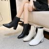 Women  Autumn/winter Square Toe Women's Boots Fashion Zipper Casual Comfortable  Ankle Boots for Woman Size 36-43