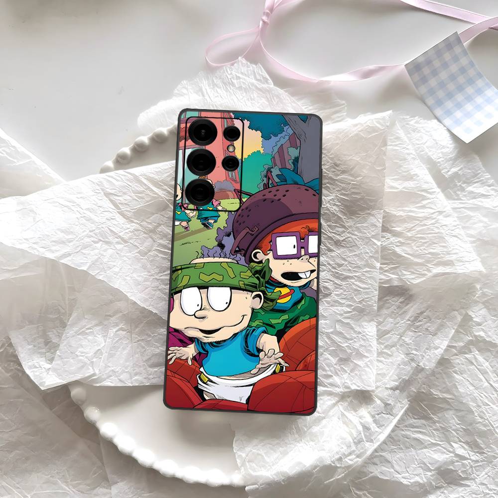 Cartoon Funny R-Rugrats Phone Case For Samsung S 24 Fe 25 Ultra Plus 20 Lite 21 30 22 23 24 22 Ultra 5G Fundas