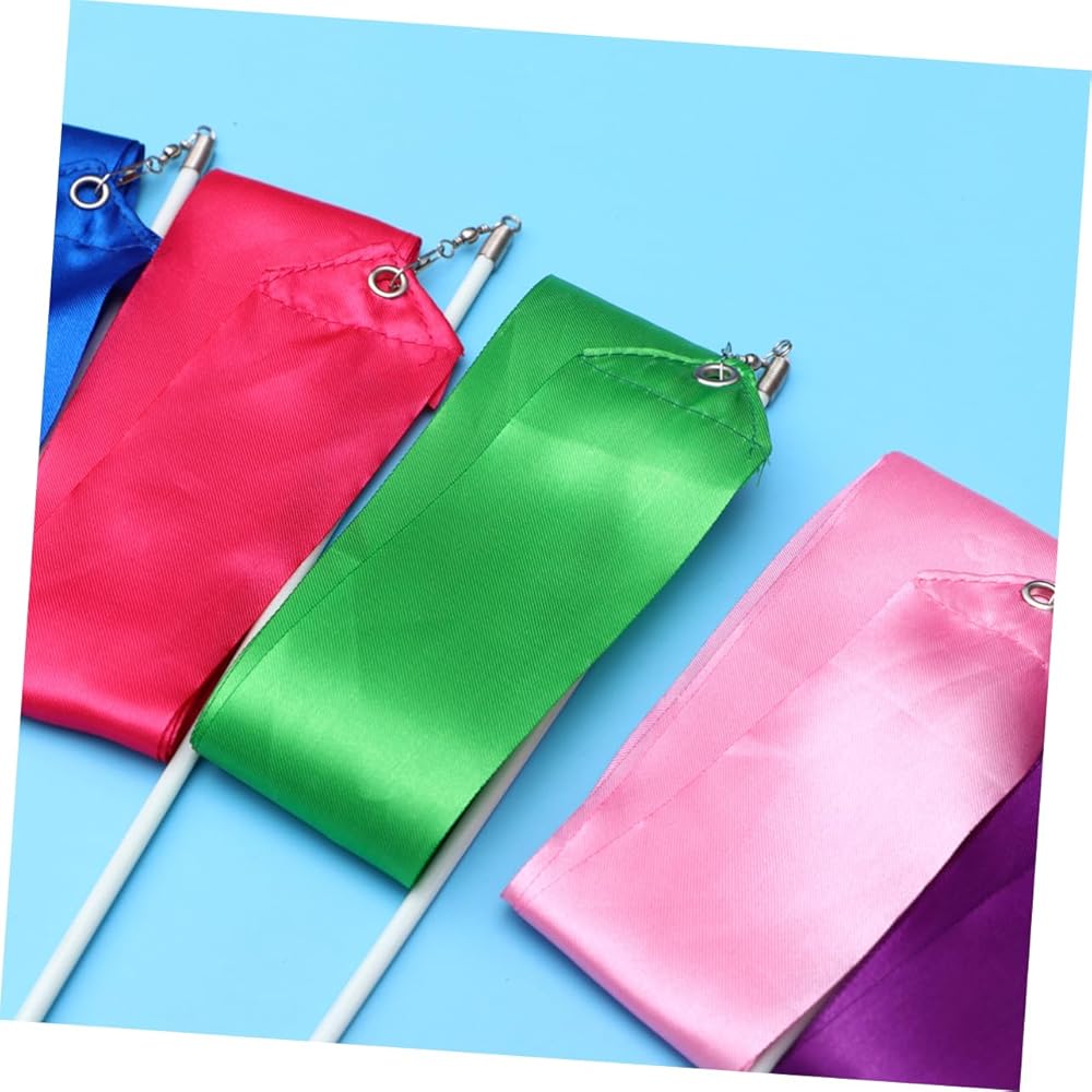 Kids Dance Ribbon Streamer Set 24 Pieces Assorted Colors 400x5cm Gymnastics Stick