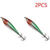 3/2/1PCS 5.5g Laser Luminous Floating Horizontal Wood Shrimp Egi Lure Squid Jigging Shrimp Hook Octopus Cuttlefish Fishing Baits