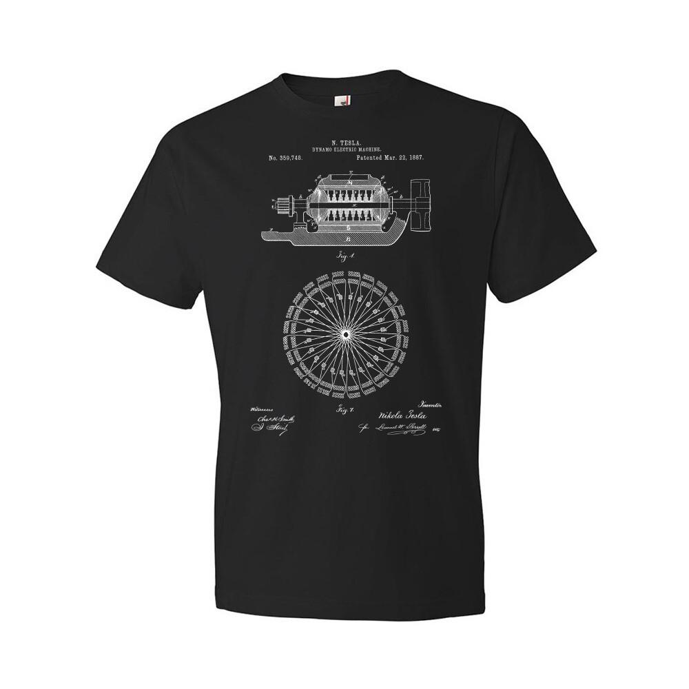Nikola Tesla Dynamo Electric Machine Shirt Classroom Tee Electrician Gift XXXXL
