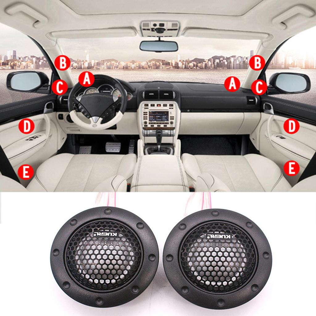 Auto Sound Tweeters Wide Frequency Response & Anti Magnetic Car Tweeter Speakers set High Durability for  High note