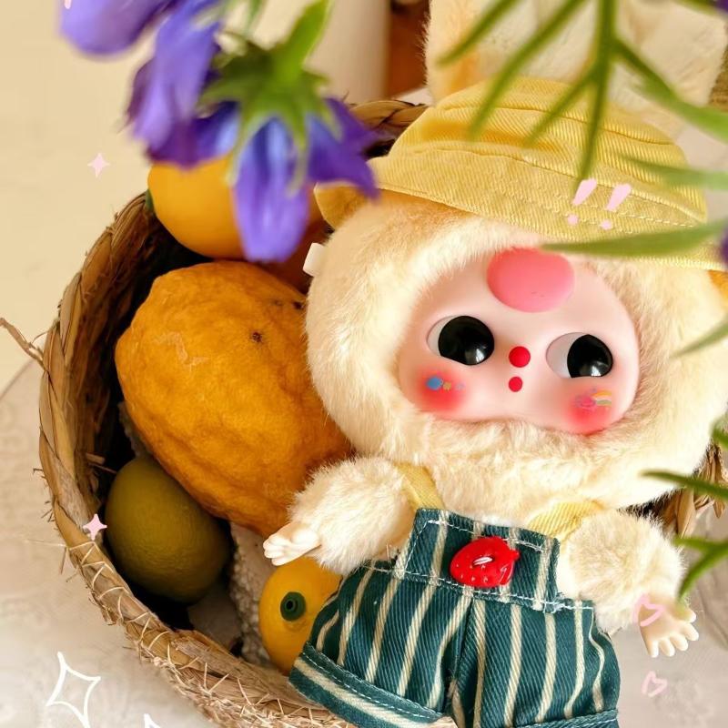 Baby Three Macaron Cute Bunny Plush Tide Play Blind Box Cute Plush Doll Ornaments Bag Pendant Surprise Collectible Toys Gift