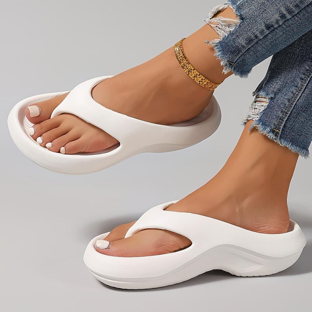 Lady's Platform Flats Casual Wedge Heels Beach Sandals
