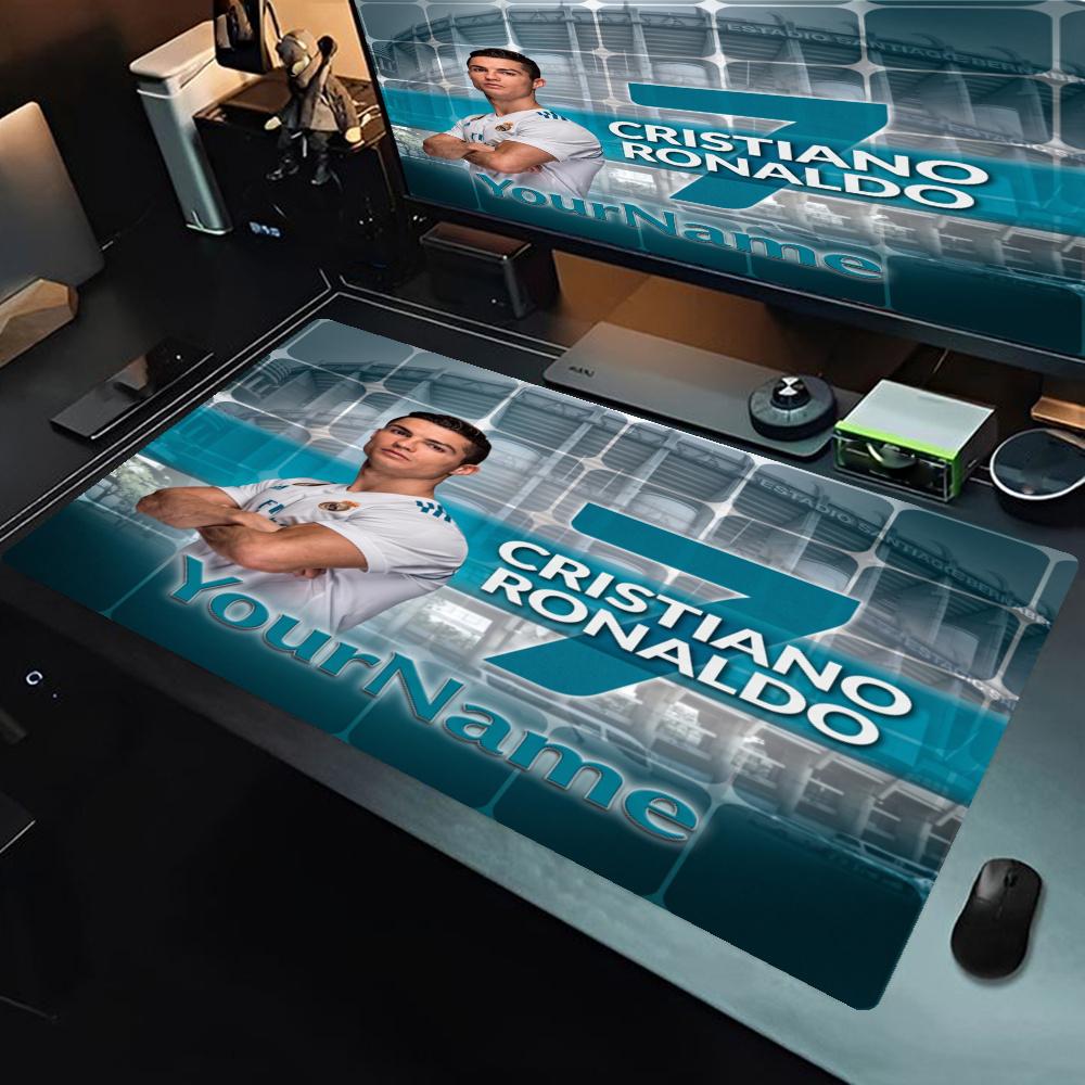 Cristiano Ronaldo Customize Your Name Mouse Pad Gaming Laptop Mouse Pad Desktop Mouse Pad Nonslip Rubber Bottom Perfect For Office Laptop Gaming Setup