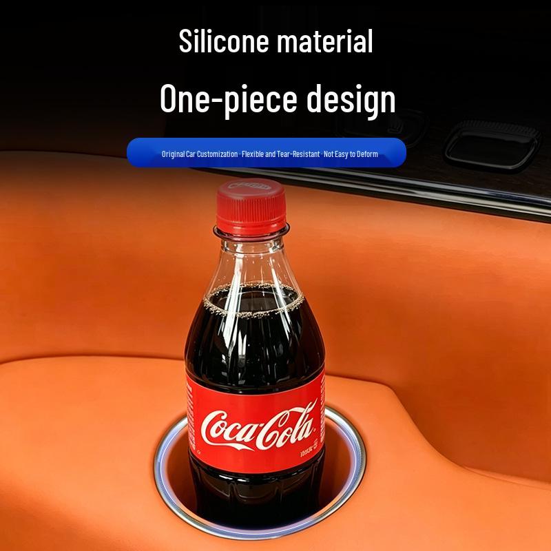Zhijie V9 Three-Tier Silicone Rear Cup Holder Anti-Slip & Scratch Protection Mat