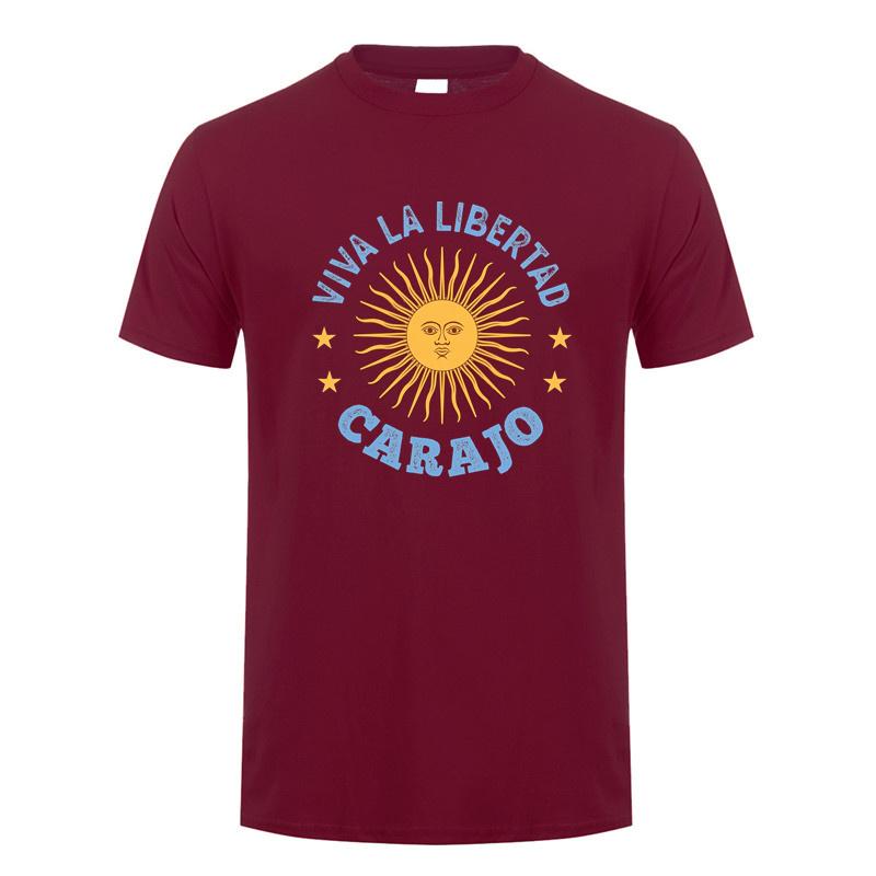 Viva La Libertad Carajo T Shirt Summer Funny Unisex Cotton Streetwear Tops Short Sleeve Tshirt Unisex Clothes Top Dy174