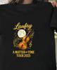 Laufey A Matter of Time Tour 2025 Czarna Bawełniana Koszulka S-5XL AD470 Koszulka Unisex
