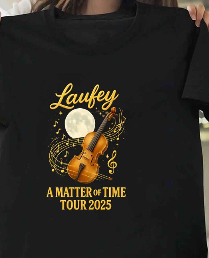 

Laufey A Matter of Time Tour 2025 Black Cotton S-5XL Shirt AD470 Unisex T-Shirt S