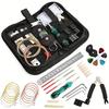 25/30 in 1 Guitar Tool Kit Set Multi-functional Guitar Repair Toolbox Guitar Parts Replacement Toolbox Picks String Fixed Buckle