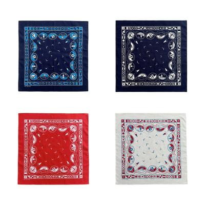 American Style Cotton Bandana Unisex Soft Multipurpose Accessory Fashion Headscarf Square Wrap For Everyday Wear