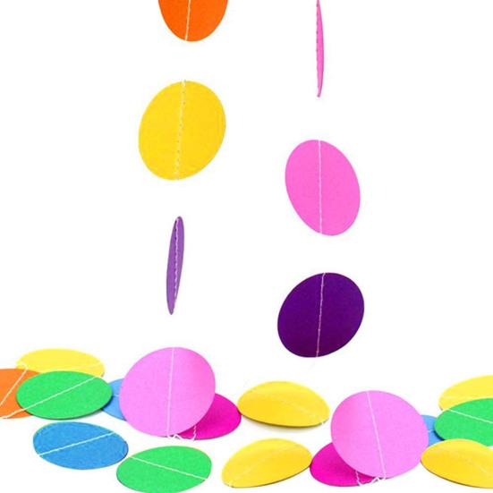 1 Set Happy Birthday Banner Rainbow Birthday Banner Circle Confetti Garland Swirl Streamers Honeycomb Ball Birthday Party Decoration