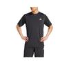 adidas Comfortable Versatile Stylish Solid Color Short Sleeve T-Shirt Men Tops Black JZ8488