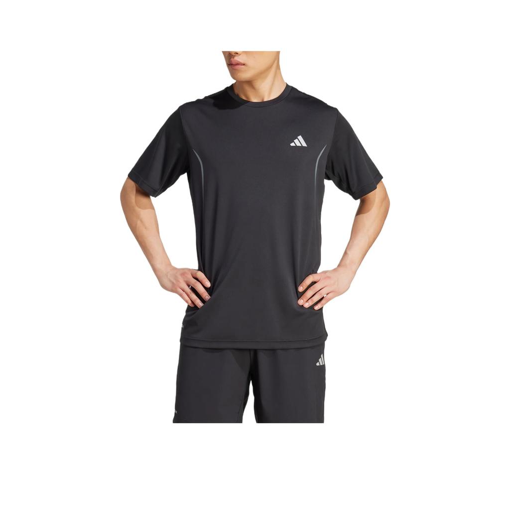 adidas Comfortable Versatile Stylish Solid Color Short Sleeve T-Shirt Men Tops Black JZ8488