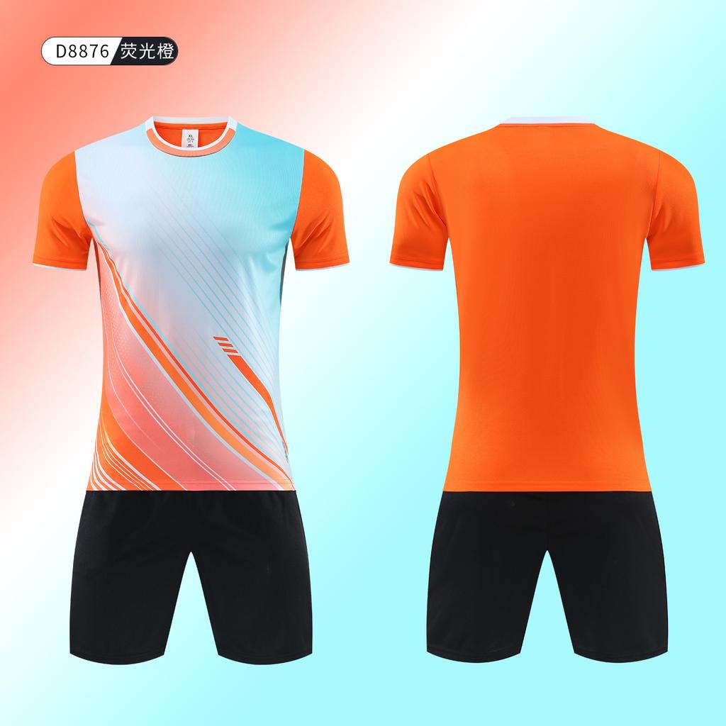 New Soccer Uniform Set Student Competition Training Uniform Customization Quick Dry Sports Kids Adult Short Sleeve Soccer Jersey