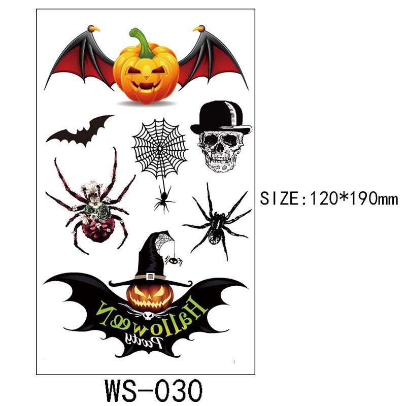 Halloween Tetovací samolepka Rána Jizva Horor Zábavný Kostýmová párty Samolepka na obličej Tetování